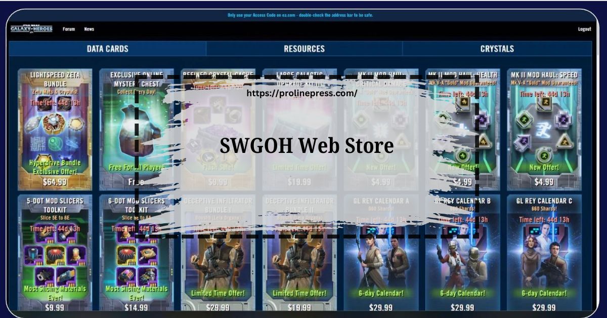 The SWGOH Webstore: A Comprehensive Guide