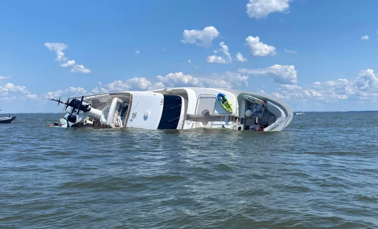 $8 Million Yacht Capsizes Near Annapolis