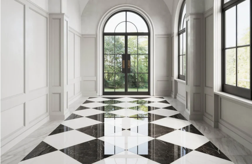 Checker Board Black and White Floor