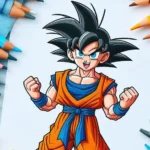 Dragon Ball z Goku Coloring Pages