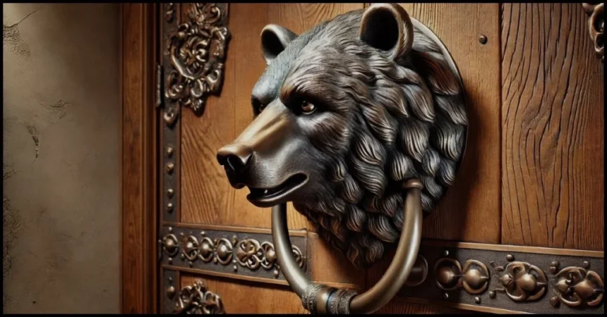 Bear head metal zippies door