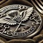 wing diamondcrosskeys silver mark: Identify and Interpret