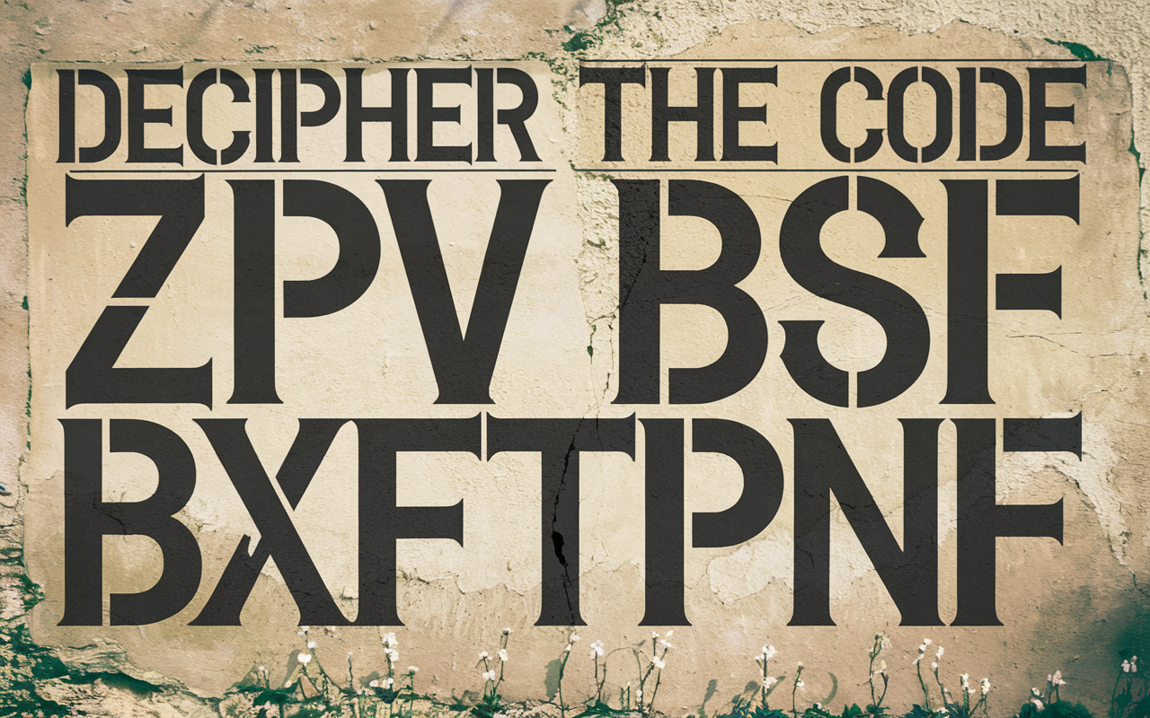 Decipher the Code Zpv Bsf Bxftpnf: Unlock the Mystery Easily!