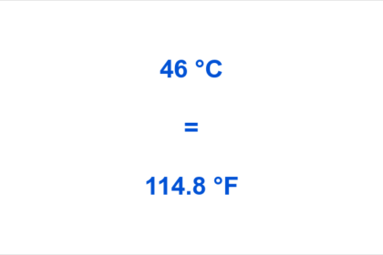 46 Celsius to Fahrenheit