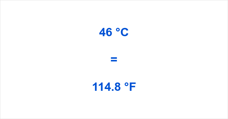 46 Celsius to Fahrenheit