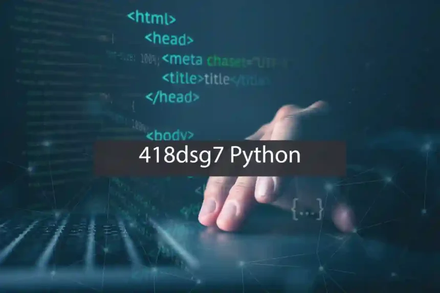 Unlock High-Performance Data Processing with the 418dsg7 Python Framework.