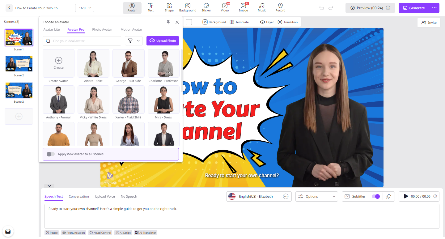 Beginner’s Guide to Creating Instructional Videos with Vidnoz AI 3