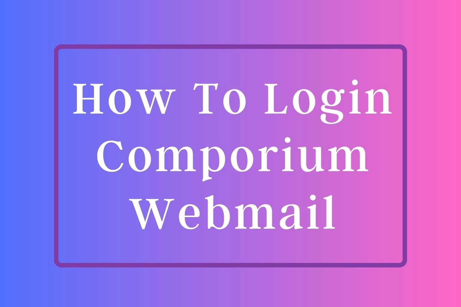 Comporium webmail