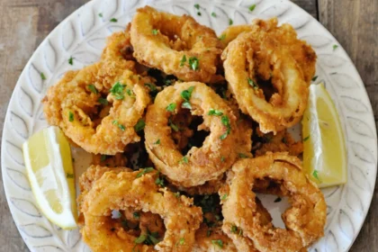Fried Calamari with Spanish Paprika and Lemon
