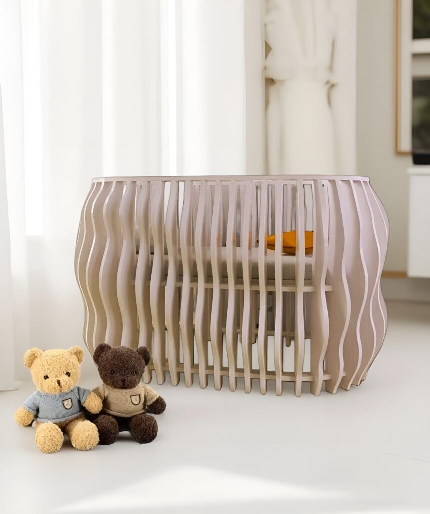 Choosing the right crib for your newborn is one of the most important decisions for new parents. We want it to be safe, comfortable, beautiful, and perfectly matched to the interior. But what if a crib could be more than just furniture — what if it could be a true work of art? That’s exactly what the parametric modern wooden baby crib from Zorka Furniture is.