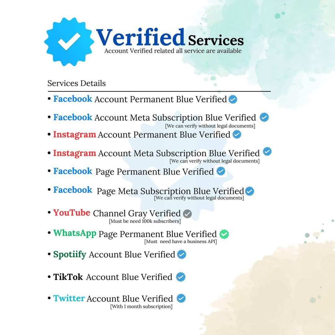 Verified Social Media Accounts