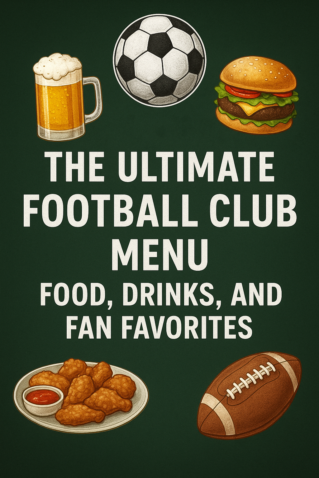 The Ultimate Football Club Menu: Food, Drinks, and Fan Favorites