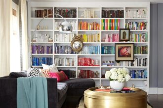 How White Bookshelves Combine Style and Function