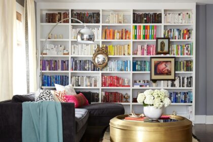 How White Bookshelves Combine Style and Function