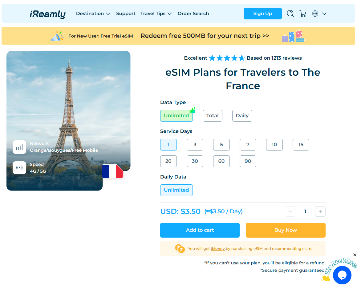10 Best Saily Alternatives for France Travel eSIM