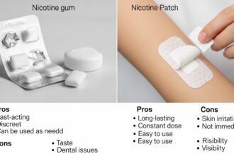Nicotine Gum vs Nicotine Patch – Pros & Cons