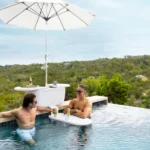 Shade & Sip: The Ultimate in pool umbrella and table