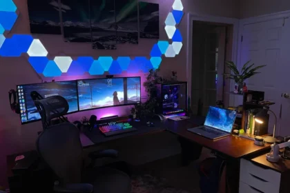 computer table u shaped: The Ultimate Computer Table Setup