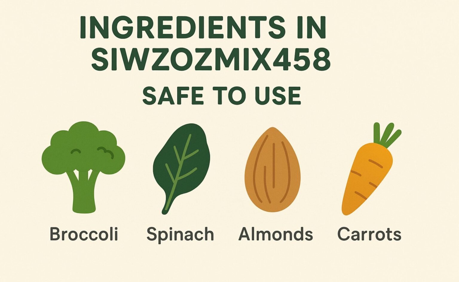 Ingredients in Siwzozmix458 Safe to Use