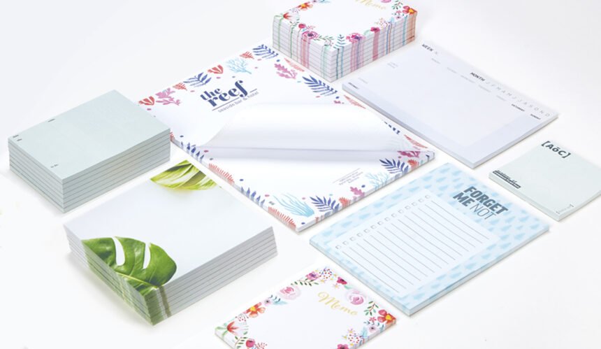 Custom Die-Cut Notepad Printing | Vograce Custom Stationery