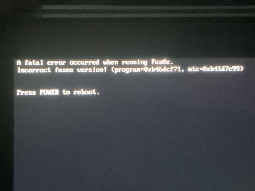 incorrect Fusee Version: Everything You Need to Know