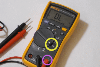 continuity testing on a multimeter