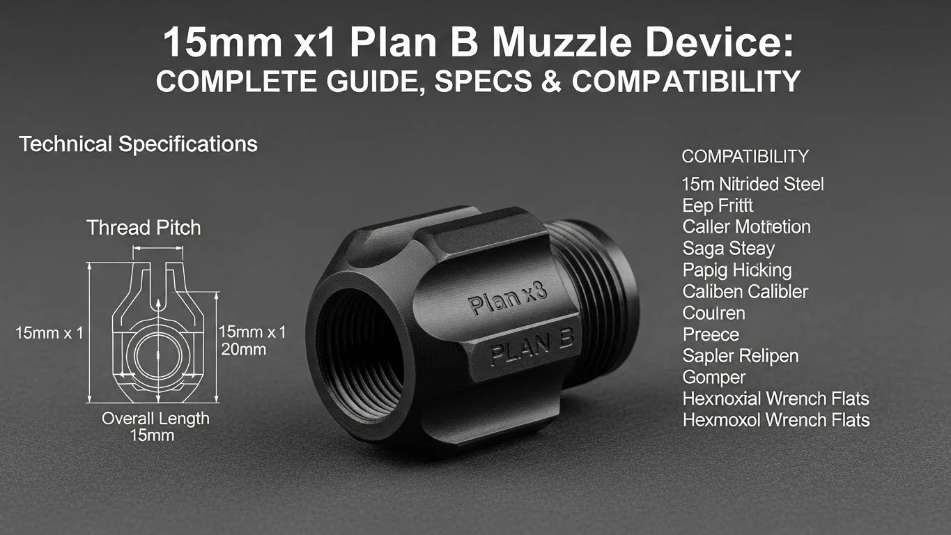 15mm x1 Plan B Muzzle Device: Complete Guide, Specs & Compatibility