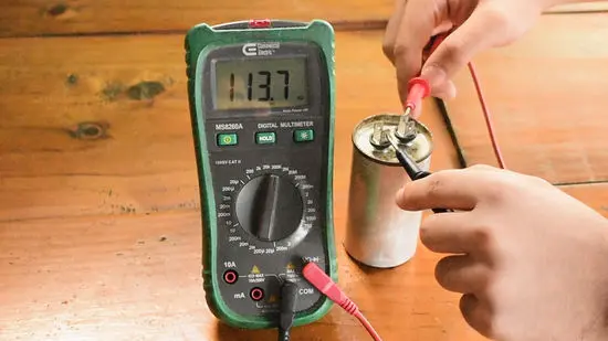 how to test a capacitor with a multimeter