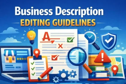 Business Description Editing Guidelines