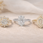 Cushion, oval and emerald cut diamond rings from iBling Jewels and Dvik Jewels collection