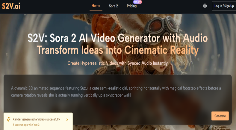 Sora 2 AI Video Generator