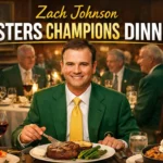 Zach Johnson Masters Champions Dinner