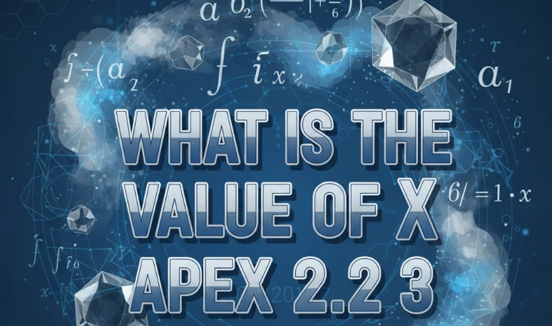 What is the Value of X Apex 2.2 3?