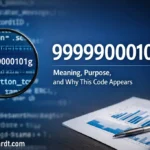 99999000101g: Meaning, Purpose, and Why This Code Appears