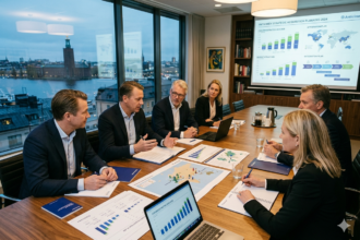 Create an image with 640×427 dimensions based on the topic: [melker schörling ab / anticimex förvärvsstrategi]. The scene should be visually clear, high quality, and aesthetically pleasing, with realistic lighting and detailed elements. Do not include any text in the image.