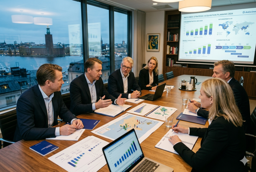 Create an image with 640×427 dimensions based on the topic: [melker schörling ab / anticimex förvärvsstrategi]. The scene should be visually clear, high quality, and aesthetically pleasing, with realistic lighting and detailed elements. Do not include any text in the image.