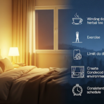 Calm bedroom setup for sleep