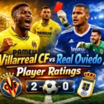 villarreal cf vs real oviedo player ratings