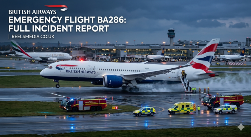 British Airways Emergency Flight BA286: Full Incident Report | Reelsmedia.co.uk