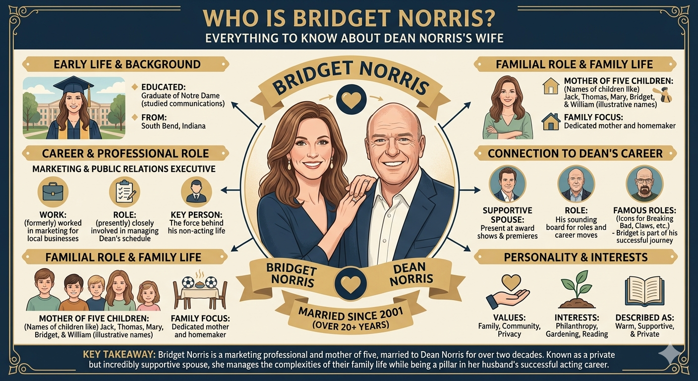 Who is Bridget Norris? Everything to Know About Dean Norris's Wife