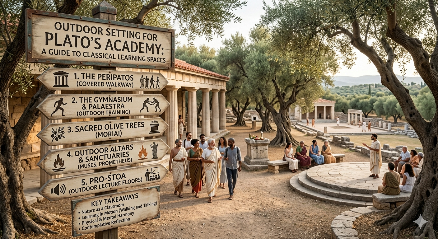 Outdoor Setting for Plato's Academy: A Guide to Classical Learning Spaces