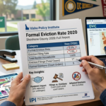 Idaho Policy Institute Formal Eviction Rate 2020 Shoshone County 2020: Full Report