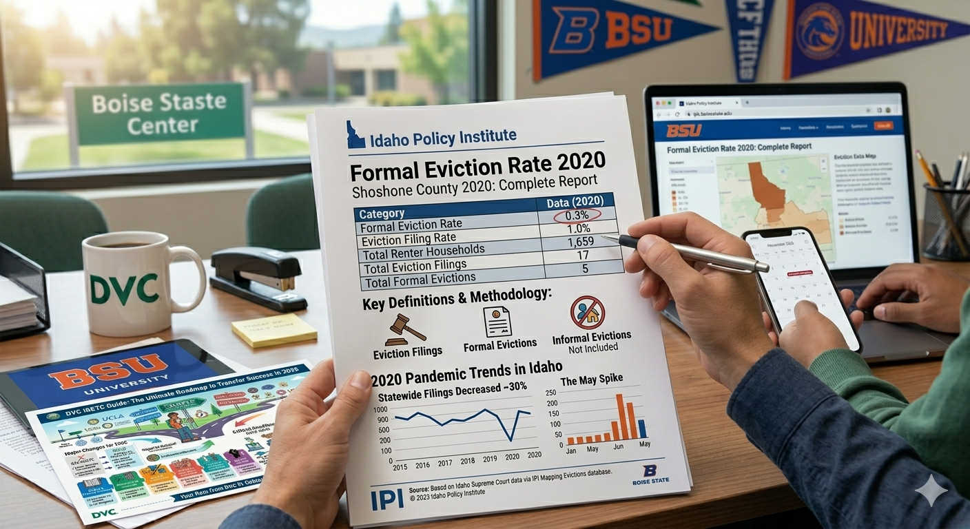 Shoshone County Formal Eviction Rate 2020 Idaho Policy Institute: Complete Report