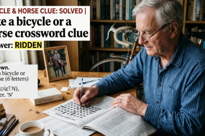 Like a bicycle or a horse crossword clue