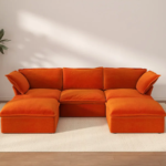 Orange Velvet Sofa: Bold Statement or Design Risk? A Real Buyer’s Perspective