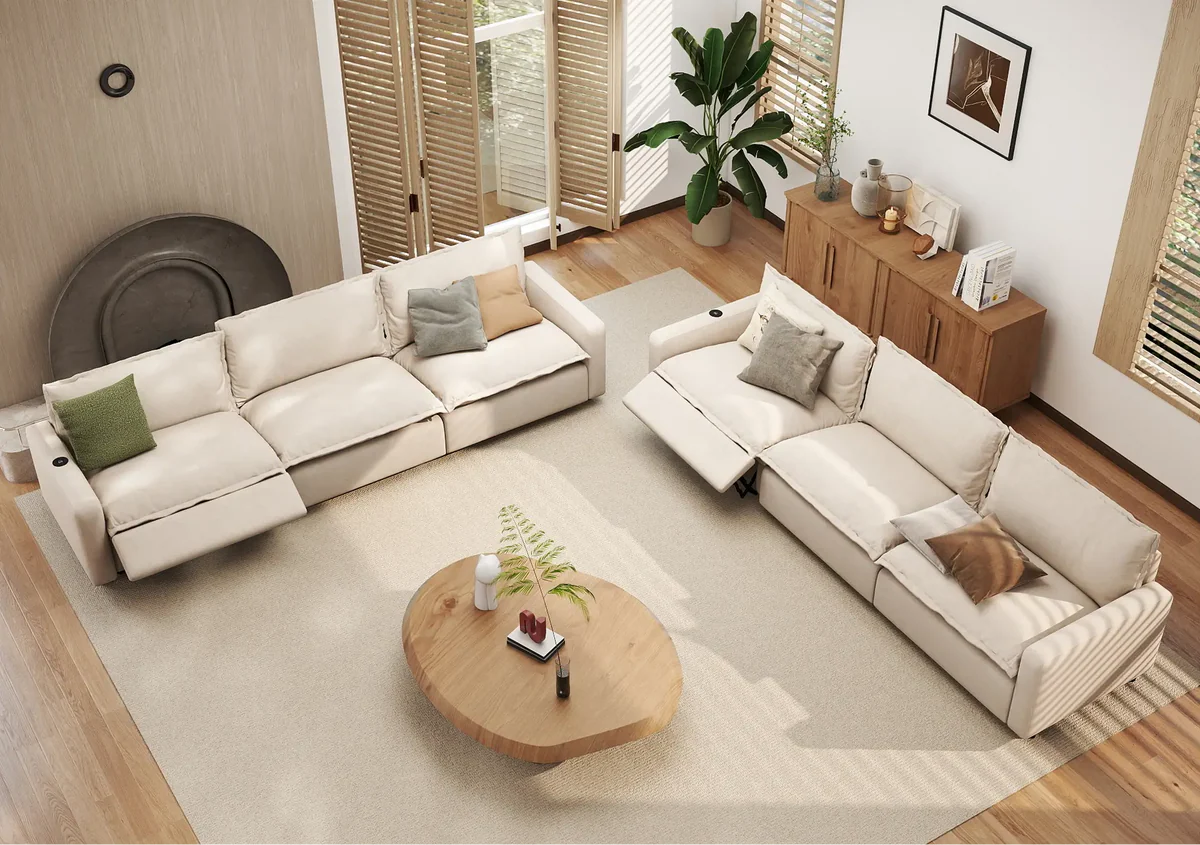 sectional sofa: How to Make a Large Sofa Look Light Instead of Heavy