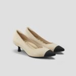 Love Your Look with Eco-Conscious Navy Kitten Heels