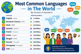 Most Common Languages in The World